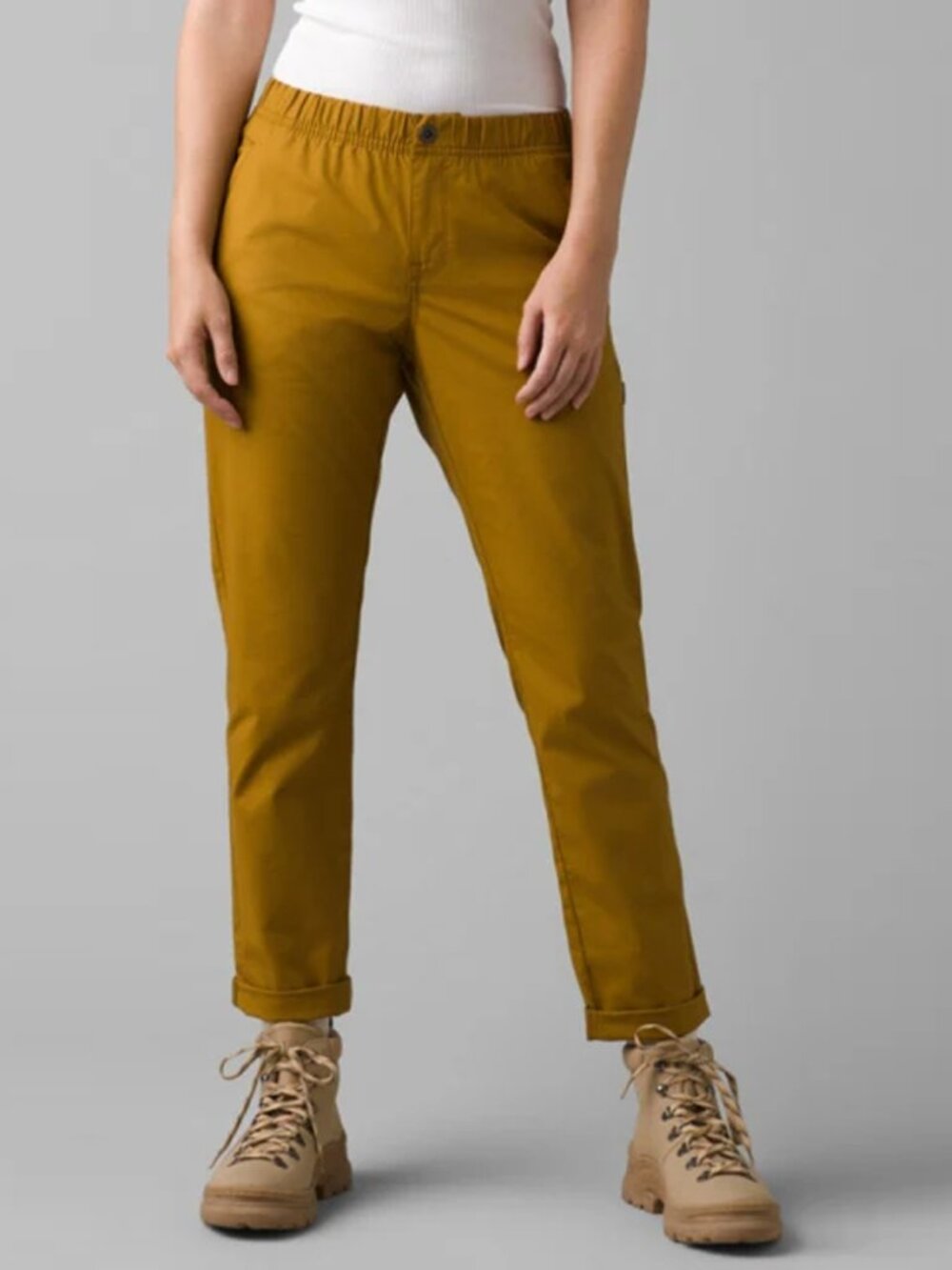 Prana Double Peak All Around Pant in Antique Bronze Yellow size 8